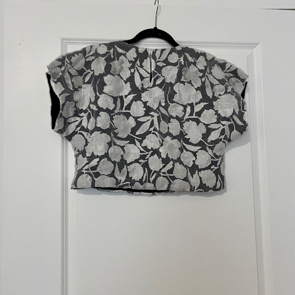 Jay Godfrey Floral Crop Top - Picture 2 of 2
